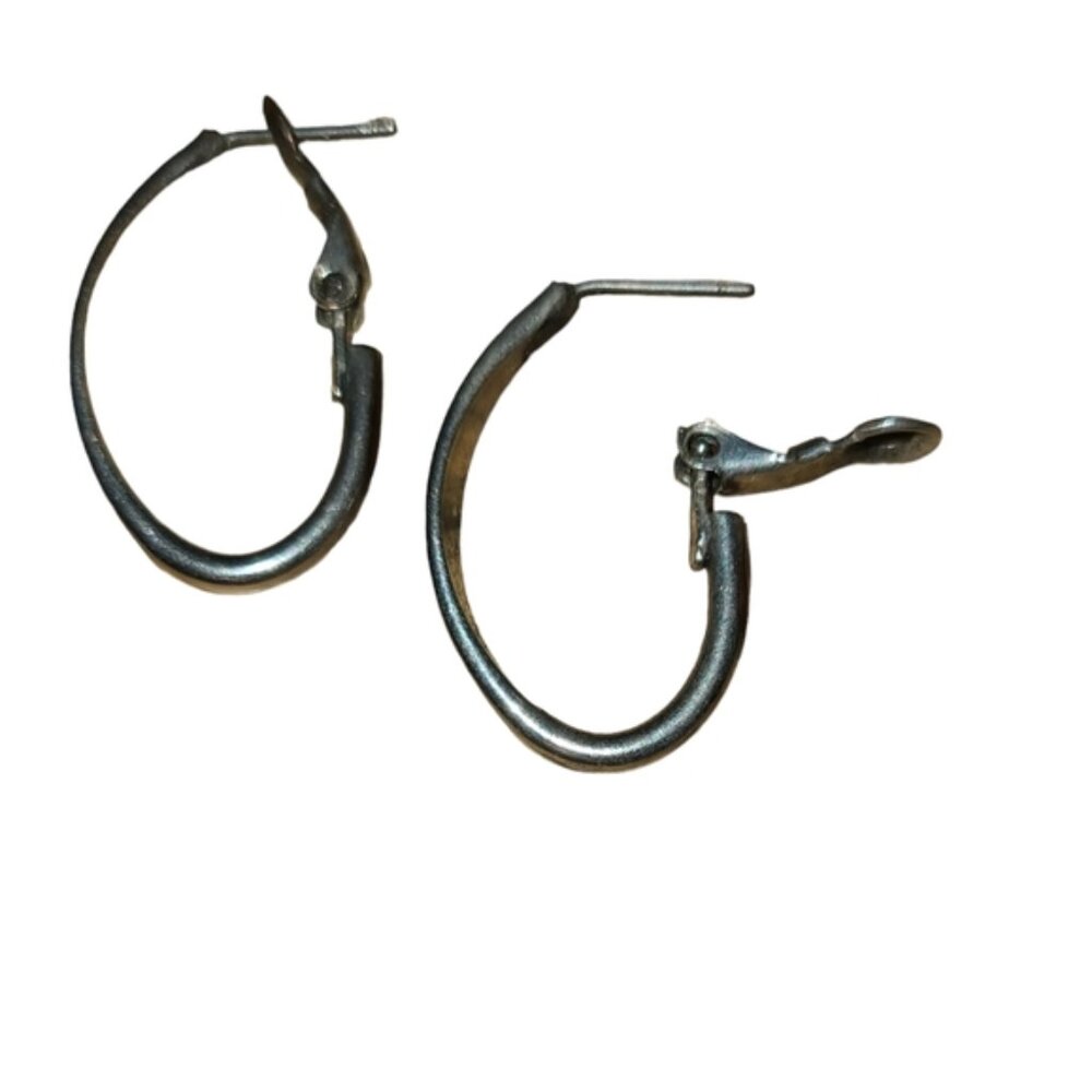 Metal Silver Tone Earrings L4